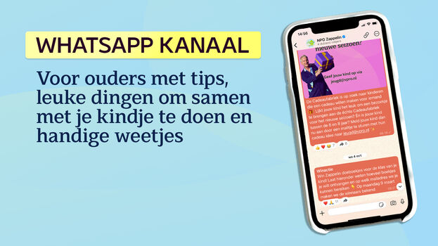 Nieuw: NPO Zappelin WhatsApp kanaal