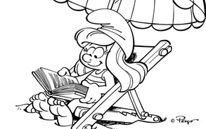 De Smurfen - Smurfin in de zon