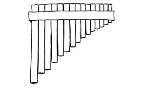 Apennoten - panfluit