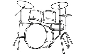 Apennoten - drumstel