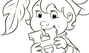 Sinterklaas - Pietje met chocoladeletter