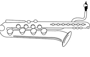 Apennoten - baritonsax