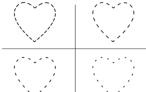 Pingu - hartje tekenen