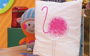 Zin in Zappelin - Flamingo kussen