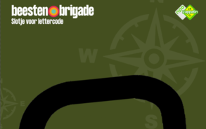 Beestenbrigade dropping - Printblad slotje met lettercode