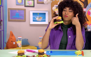 Zin in Zappelin - Hamburger cupcake