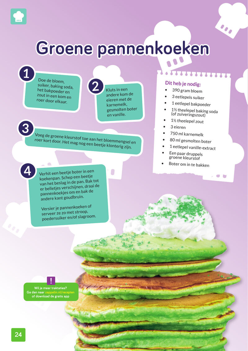 Groene pannenkoeken - traktatie 