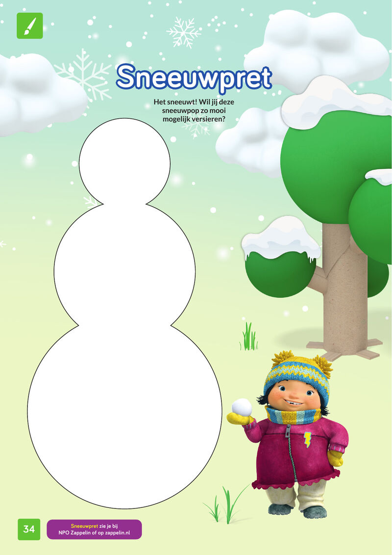 DIY: Sneeuwpop versieren