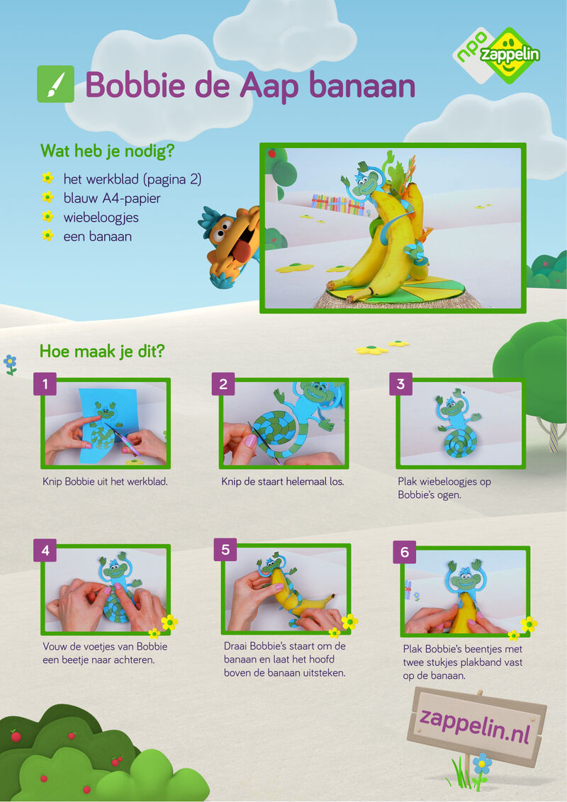 Zin in Zappelin - Bobbie de Aap banaan