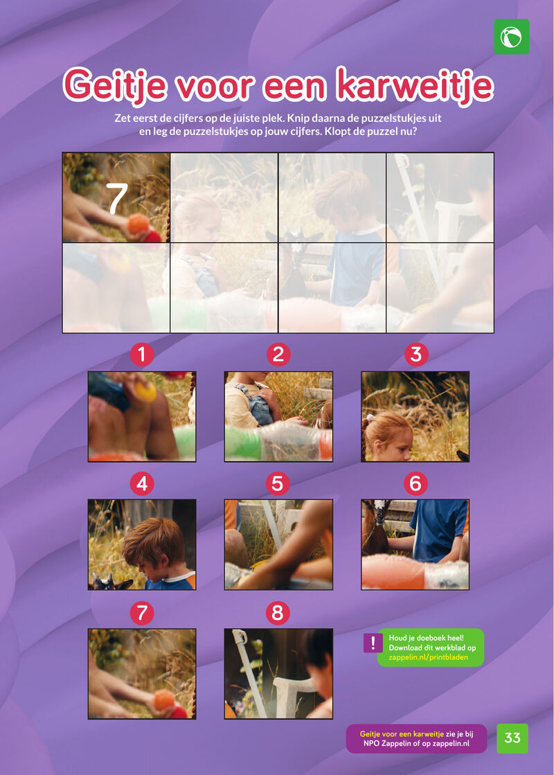 Zin in Zappelin - Geitje voor een karweitje