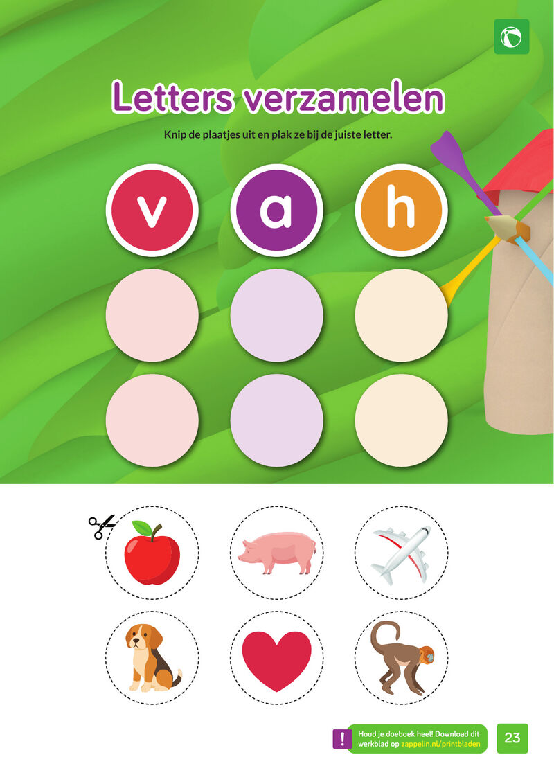 Zin in Zappelin - Letters verzamelen