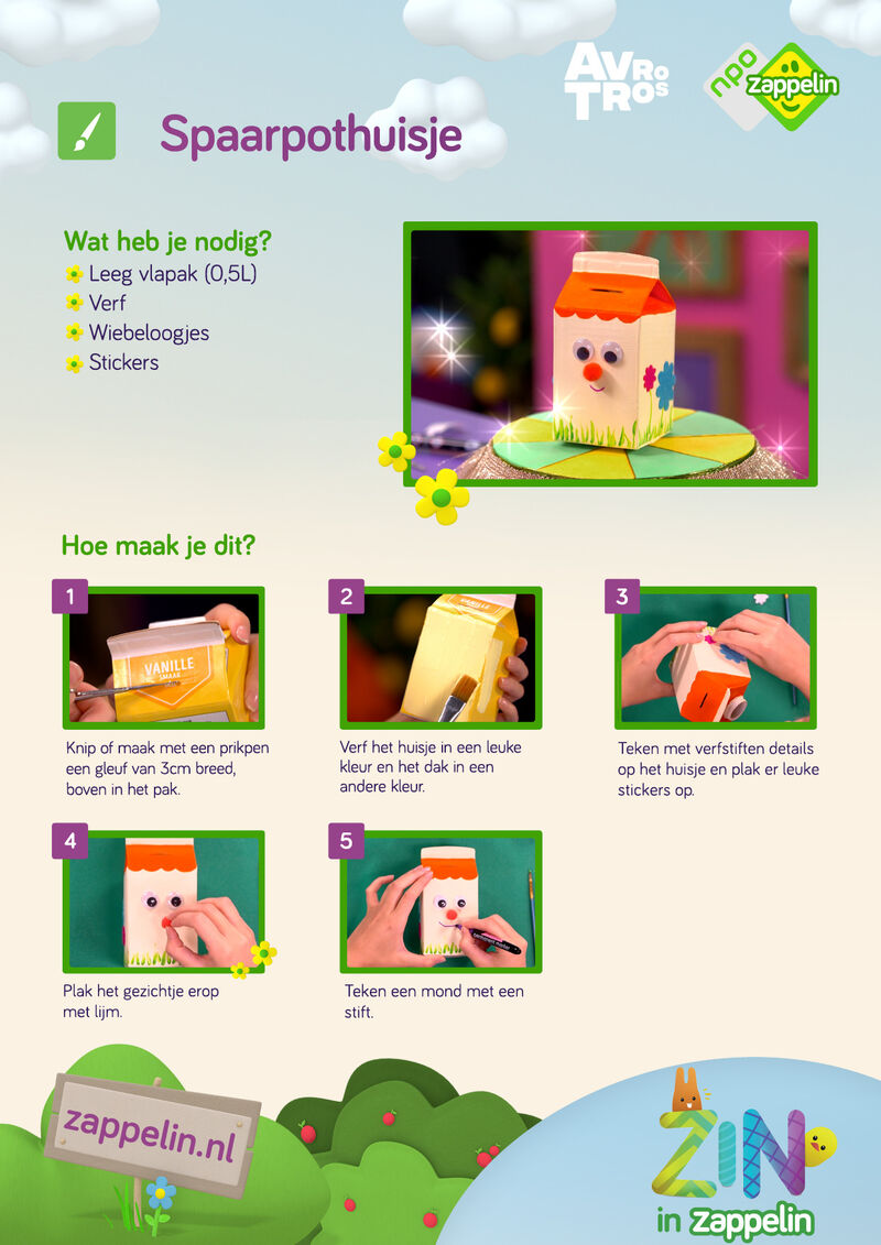 Zin in Zappelin - Spaarpothuisje