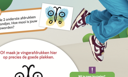 Vlinder vingerverven