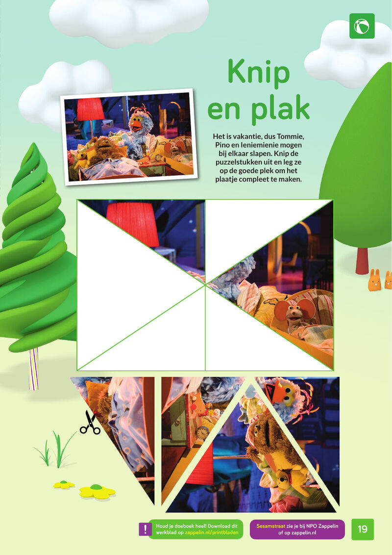 Sesamstraat - knip & plak