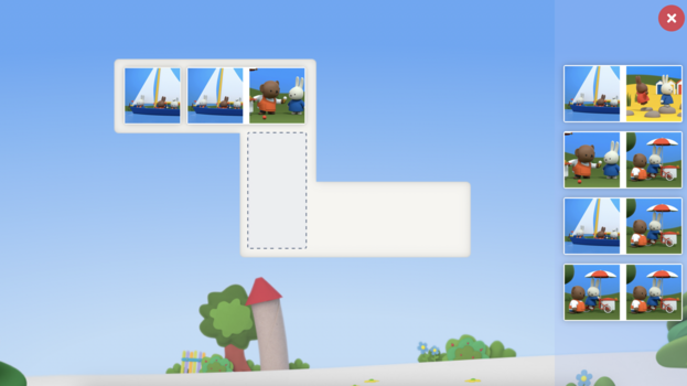 Nijntje in de zomer domino